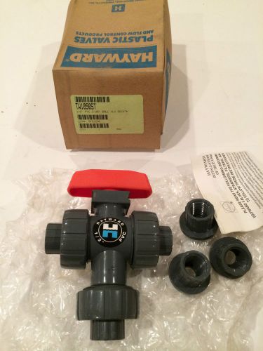 Hayward tw1050st 1/2&#034; pvc 3 way ball valve new in box for sale