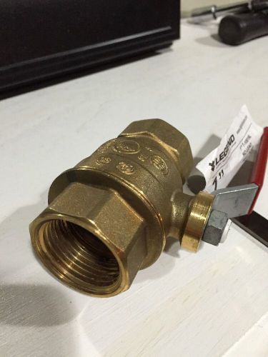Legend valve t-1001 1&#034; brass no lead ips full port ball valve 150 wsp for sale