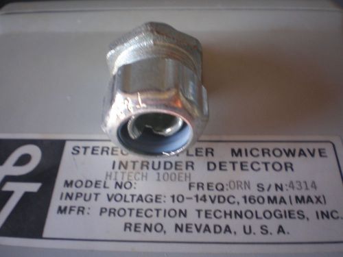 Stereo Doppler Microwave Intruder Detector  HITECH  100 EH Freq ORN