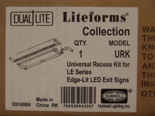 Hubbell Dual Lite URK Liteforms Universal Exit Light Recess Mounting Kit LE