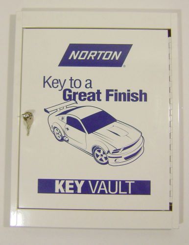 New Norton Key Vault Locking Metal Safe Box Wall Mount 19&#034; x 14 1/2&#034; x 1 1/2&#034;