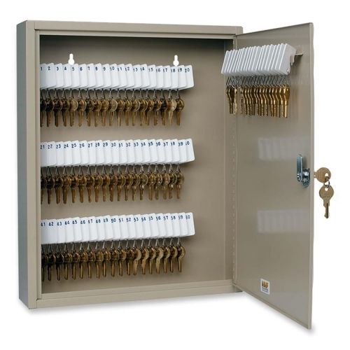 Mmf uni-tag 80 key cabinet - 14.0&#034; x 3.1&#034; x 17.1&#034; - steel - 5 drawer(s) - sand for sale