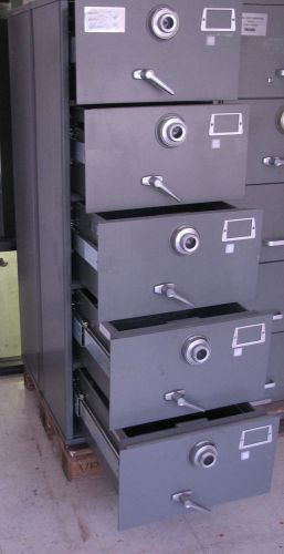Mosler GSA 5 Drawer File Cabinet Combination Locks Legal Security Safe Multilock