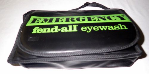 New sperian fend-all emergency saline eye wash travel pack, 12 bottles for sale