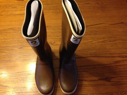 Onguard neoprene model #85556 boots, men, size10, 15&#034;height plain toe, brown for sale