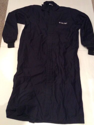 Westex ultra soft flash coat l 15/20 cal/cm2  blue long 50&#034; flame resistant for sale