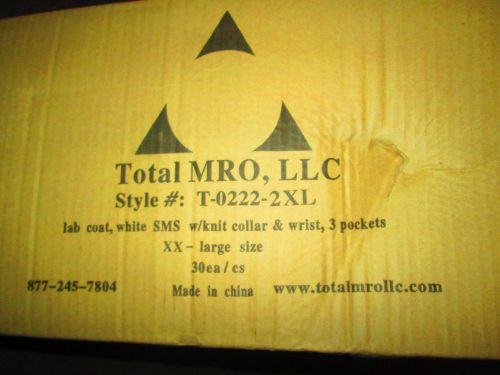 Case of 30 mro lab coat 2x knit wrist and collar t-0222-2x (58) for sale