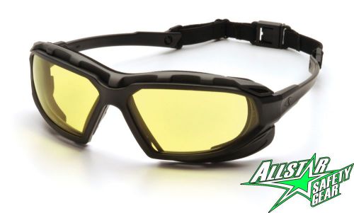 Pyramex highlander xp amber anti fog safety glasses gasket goggle sbg5030dt z87 for sale