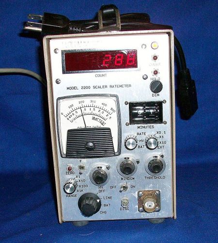 Ludlum 2200 Scaler Ratemeter SCA Geiger Radiation