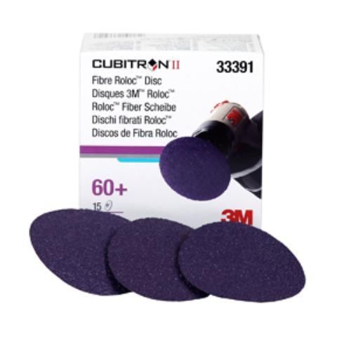 3m 33391 3&#034; Cubitron60g Ii Fibre Roloc Disc Box Of 15