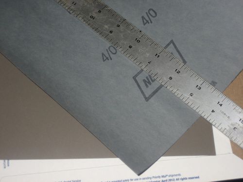 Machinist SANDING paper NORTON EMERY10 Sheets 9x13+ Grade A621 4/0