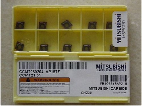 Set 10PCS Mitsubishi CCMT060204 VP15TF Carbide Inserts(B)