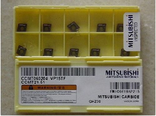 Set 10PCS Mitsubishi CCMT060204 VP15TF Carbide Inserts(B)