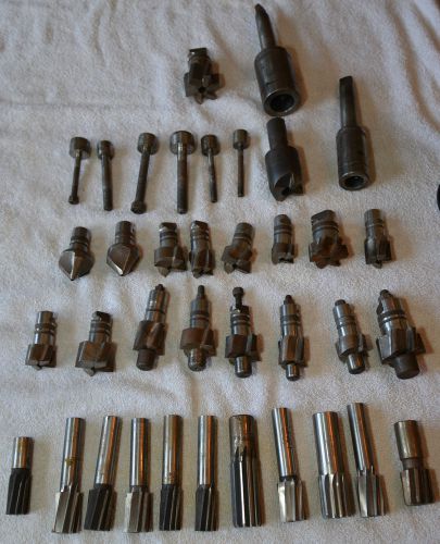 Huge Lot of Milling Bits!!  37 Piece Lot, Gorham, Eclipse. Weighs 25 LBS!!