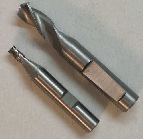 Robb Jack T12-403-08 4 Flute Stub End Mill and 3 Flute Mill Both Solid Carbide