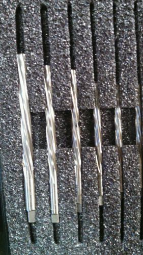 Alvord polk edp-09511 taper pin reamer set, 6 pc left hand spiral 0-5 for sale