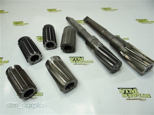 Nice lot of 7 hss shell reamers 1-5/8&#034; to 1-57/64&#034; with 1&#034; bore national for sale