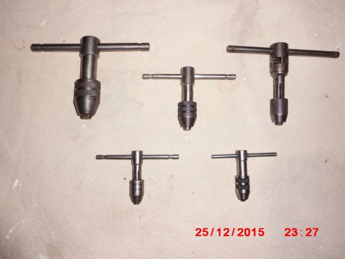 Nose Hole Tap Wrench  Toolmaker Machinist  LOT OF 5