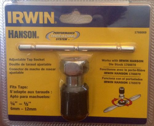 IRWIN Adjustable Tap Socket ~ Fits 1/4&#034; - 1/2&#034; or 6mm - 12mm