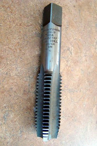 435# craftsman tap 7/8-9 usa 9-52747, use drill 49/64 vm  1c for sale