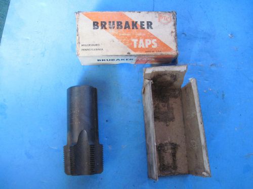 Nos vintage brubaker 1-1/2&#034; npt speciaity  pipe tap with box made in u.s.a. for sale