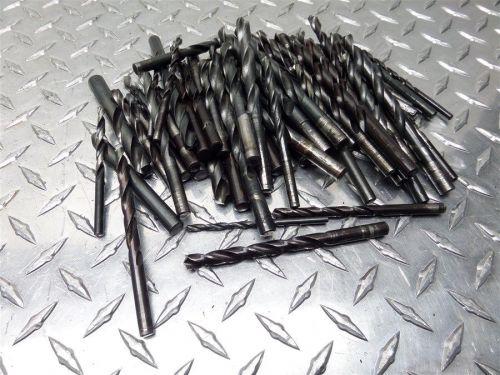 Huge assorted lot of drill bits 1/8&#034; to 29/64&#034; diameter size range for sale
