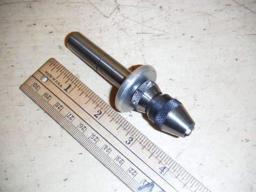 SPRING LOADED DOALL SHANK W/ ALBRECHT CHUCK SENISTIVE DRILL FEED MACHINIST TOOL