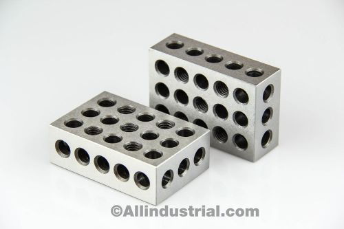 MATCHED PAIR ULTRA PRECISION 2-4-6 BLOCKS 23 HOLES .0001&#034; MACHINIST 246 JIG