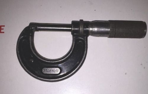 STARRETT 436 - 1&#034; MICROMETER with Fraction Equivalents Scale