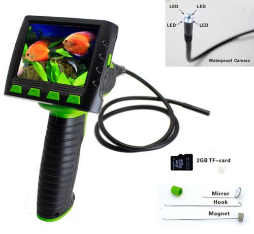 3.5&#034; lcd wireless video inspection endoscope 9mm snake scope camera zoom rotate for sale