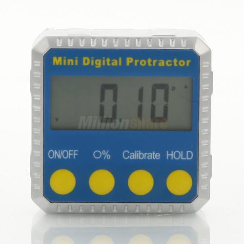 LVM-55 Mini Digital Magnetic Angle Protractor Cube Gauge Level Protractor