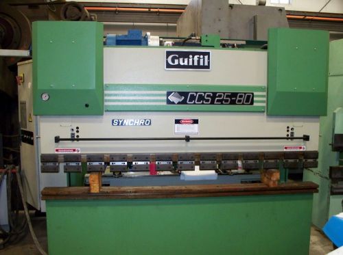 Guifil hydraulic 8? 90 ton cnc 6 axis down acting press brake - never used for sale