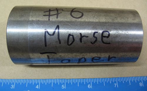Lathe Spindle Taper Adapter #6 Morse Taper to #4 Morse