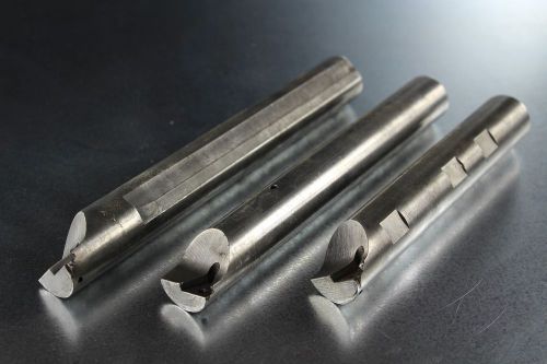 Boring bar indexable carbide insert lot of 3 heavy duty 15/16&#034; shank for sale