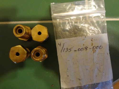 threaded brass bushing 135-008-000 lot of 4 pcs.