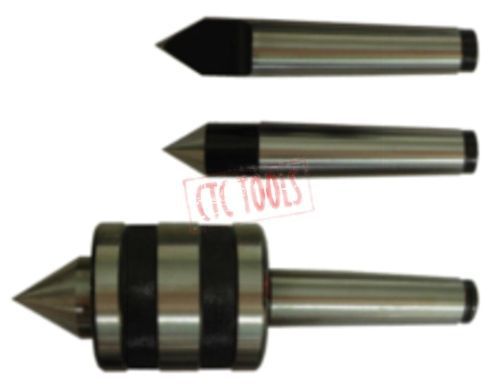 3 pcs mt2 live dead &amp; half notch center lathe turning tool &amp; workholding  #a98 for sale