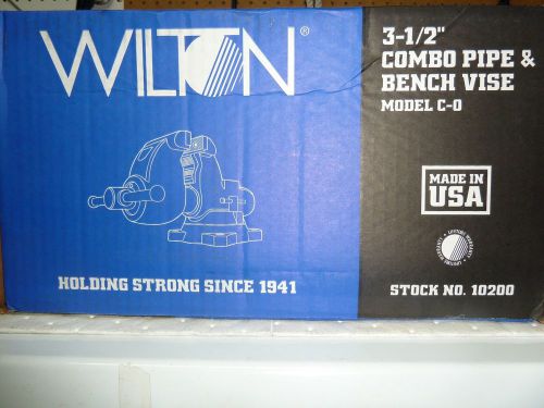 Wilton 10200 3-1/2&#034; C-0 Combination Pipe and Bench Vise w/ SWIVEL BASE New