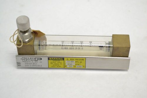 New fischer porter 10a6131n 0-200cc/min stainless water 1/4 in flowmeter b278817 for sale