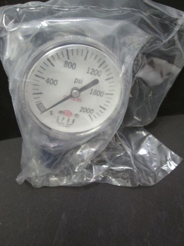 1 NEW SPAN INSTRUMENT PRESSURE GUAGE MODEL #GA0001505806 CLEANED FOR O2 SERVICE