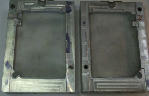 Plastic injection blow mold 48oz rect tank 5.375&#034; x9&#034; x 1.50&#034; x 2).5&amp;.75&#034; open 5 for sale