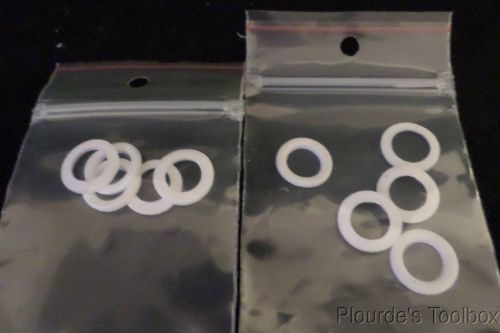 Lot of (10) expanded ptfe teflon sealing washer, 3/8&#034; x 5/8&#034; by 1/16&#034;, 96371a205 for sale