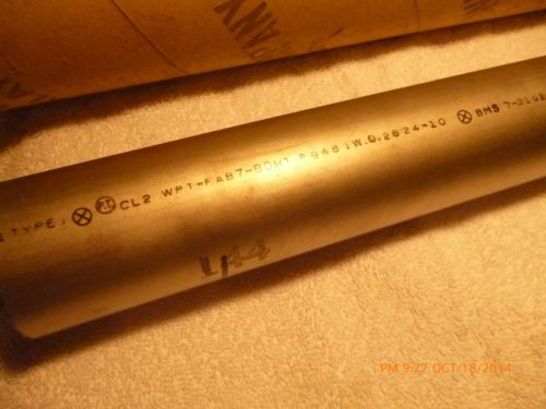 48 inchesTitanium tubing, 2-1/2&#034; OD, X .025 wall, type 1, BMS 721, unused