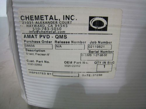 Applied Materials AMAT Preclean Chamber 8&#034; Shield 0020-22852 NEW IN BOX
