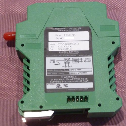 Photon control fiber optic temperature sensor converter ftc-din-ssma-2512 for sale