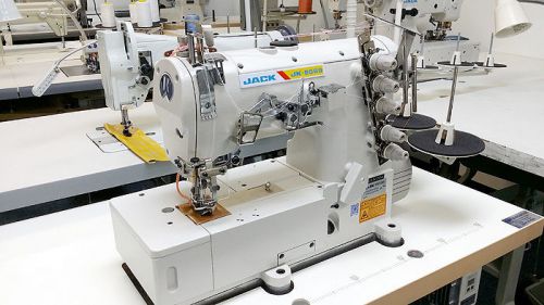 Industrial coverstitch sewing machine - jack jk-8569 - 3 needle - top and bottom for sale