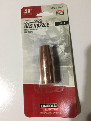 Lincoln electric kp21-50-f,  nozzle, gas, fixed, 1/2&#034; magnum 100l ( pack of 1) for sale