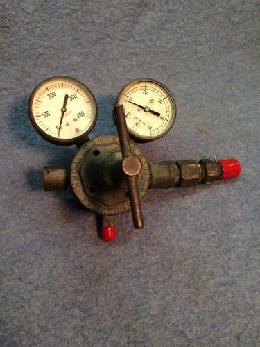 Vintage airco oxy acetylene welding cutting torch acetylene regulator gauge for sale