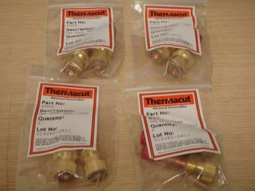 Lot of Eight (8): Thermacut 45V27 Gas Lens 1/8 !59C!
