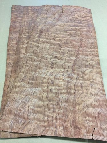 Wood veneer waterfall bubinga 16x40 3pcs total raw veneer  &#034;exotic&#034;  wf1 12-15 for sale