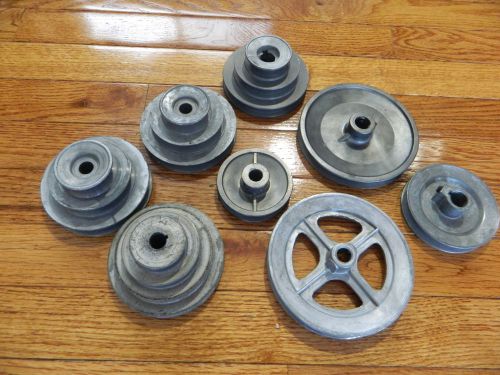 8 Shopsmith mark v pullies pulley various sizes all one lot